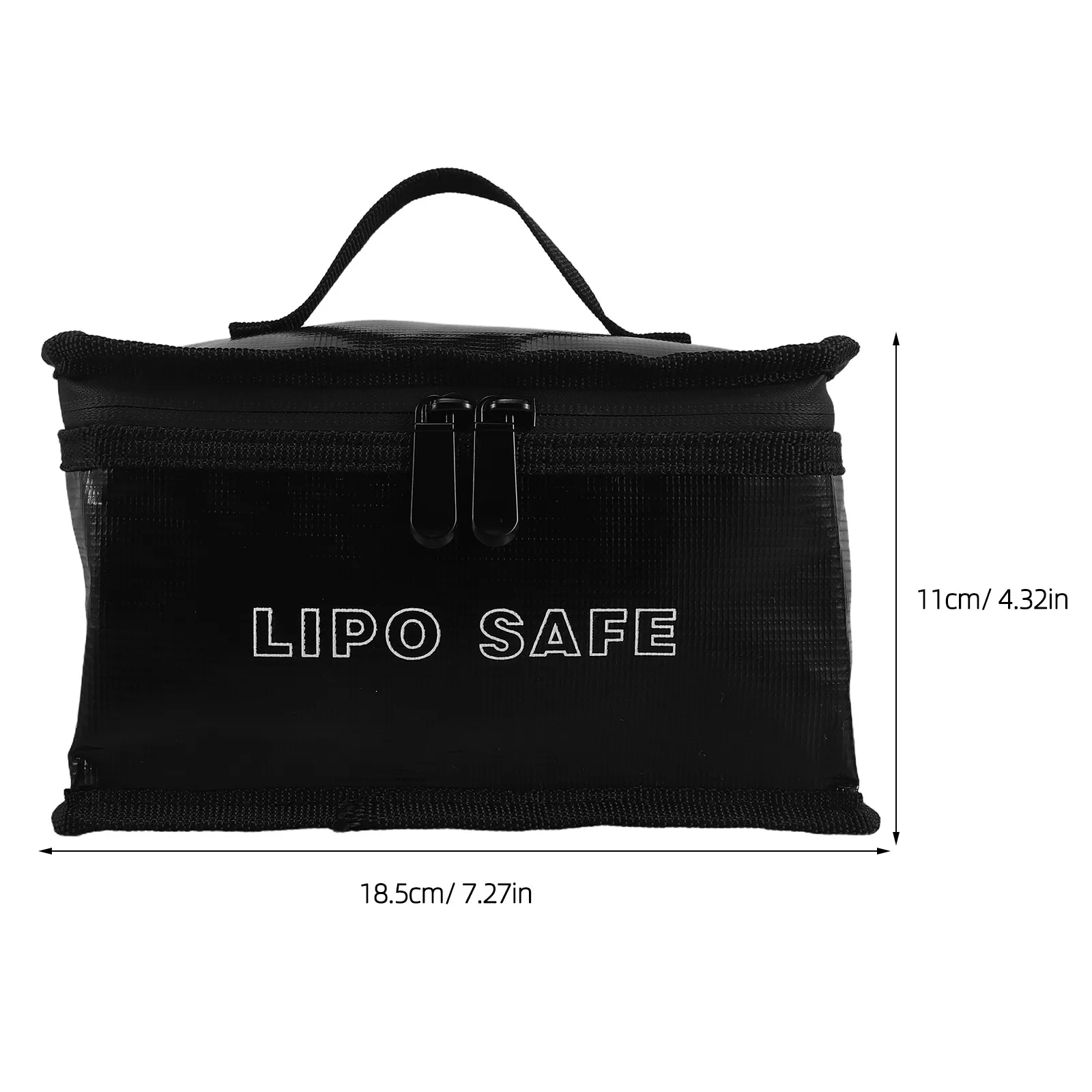 Explosionproof Fire Retardant Lipo Battery Storage Bag Fireproof Pouch Safe Charging Case 7.3x4.3x3.3 Inch - view 3