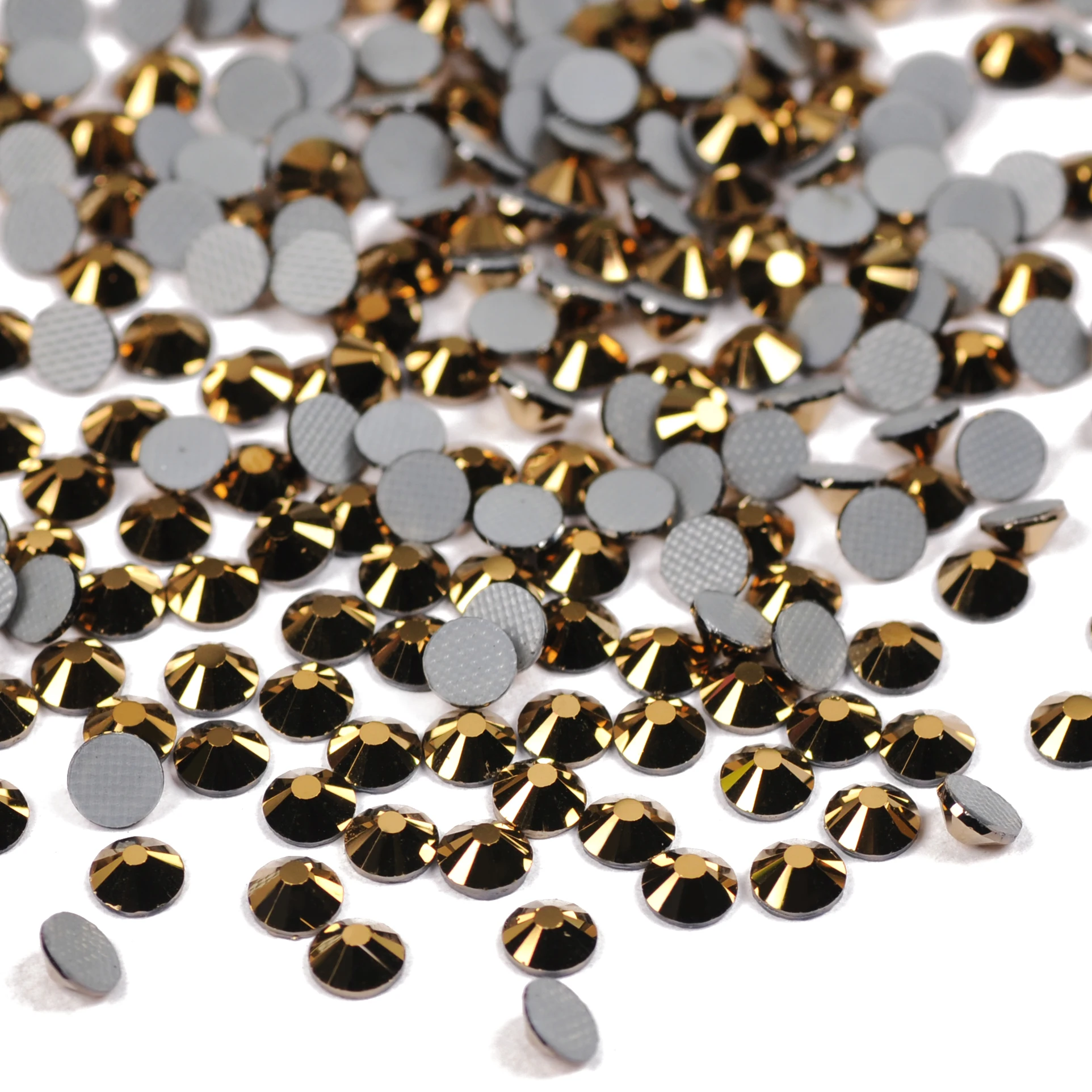 Neue Mesh-Kristalle in verschiedenen Farben, Hot-Fix-Strasssteine, Flachkristalle, Strass zum Aufbügeln, DIY-Deko für Kleidung und Handarbeiten. – Detail 12