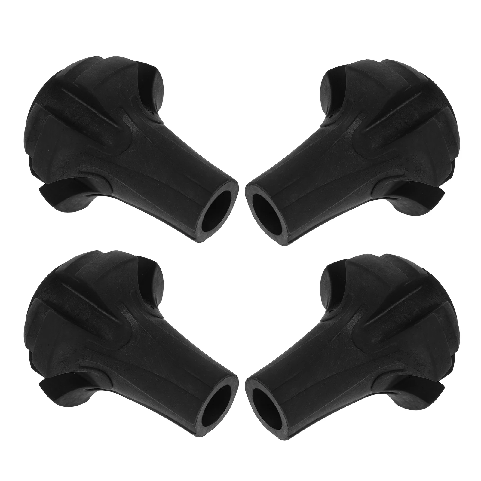 

4pcs Trekking Pole Tips Rubber Replacement Kit Hiking Gear Walking Stick Cane Feet Protector Compatible Accessories