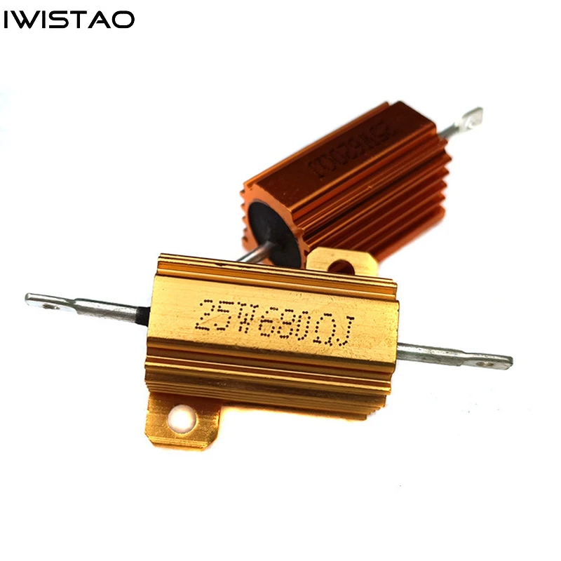 IWISTAO 25W Aluminum Shell Resistance 5% HIFI Audio Amplifier Cathode Resistances DIY