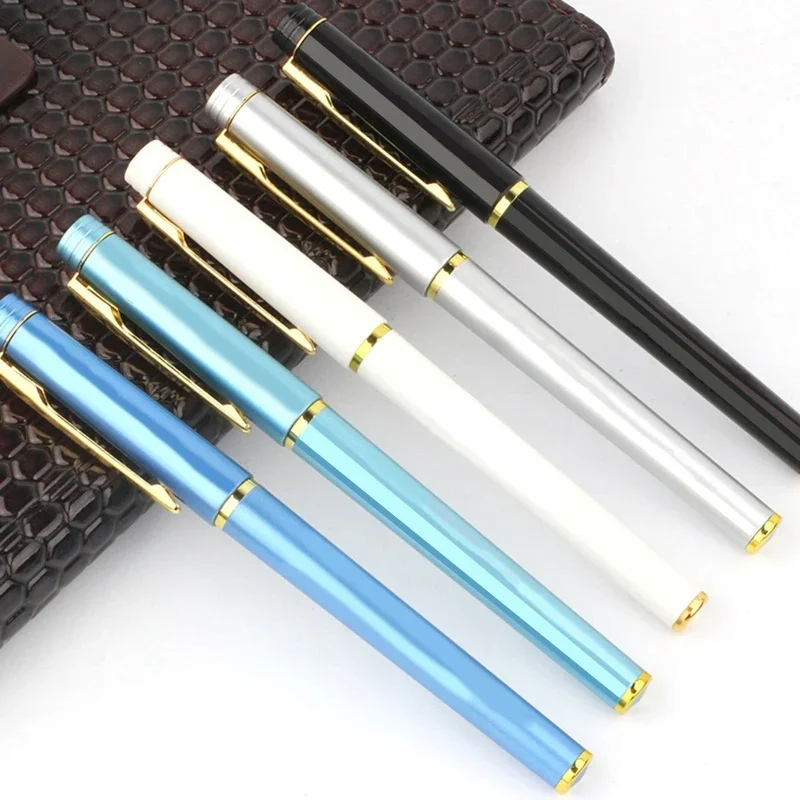 

0.5mm Luxury Ballpoint Pen with Golden Trim Elegant Pen Gift for Colleague Student Executive Office Business Men Lady