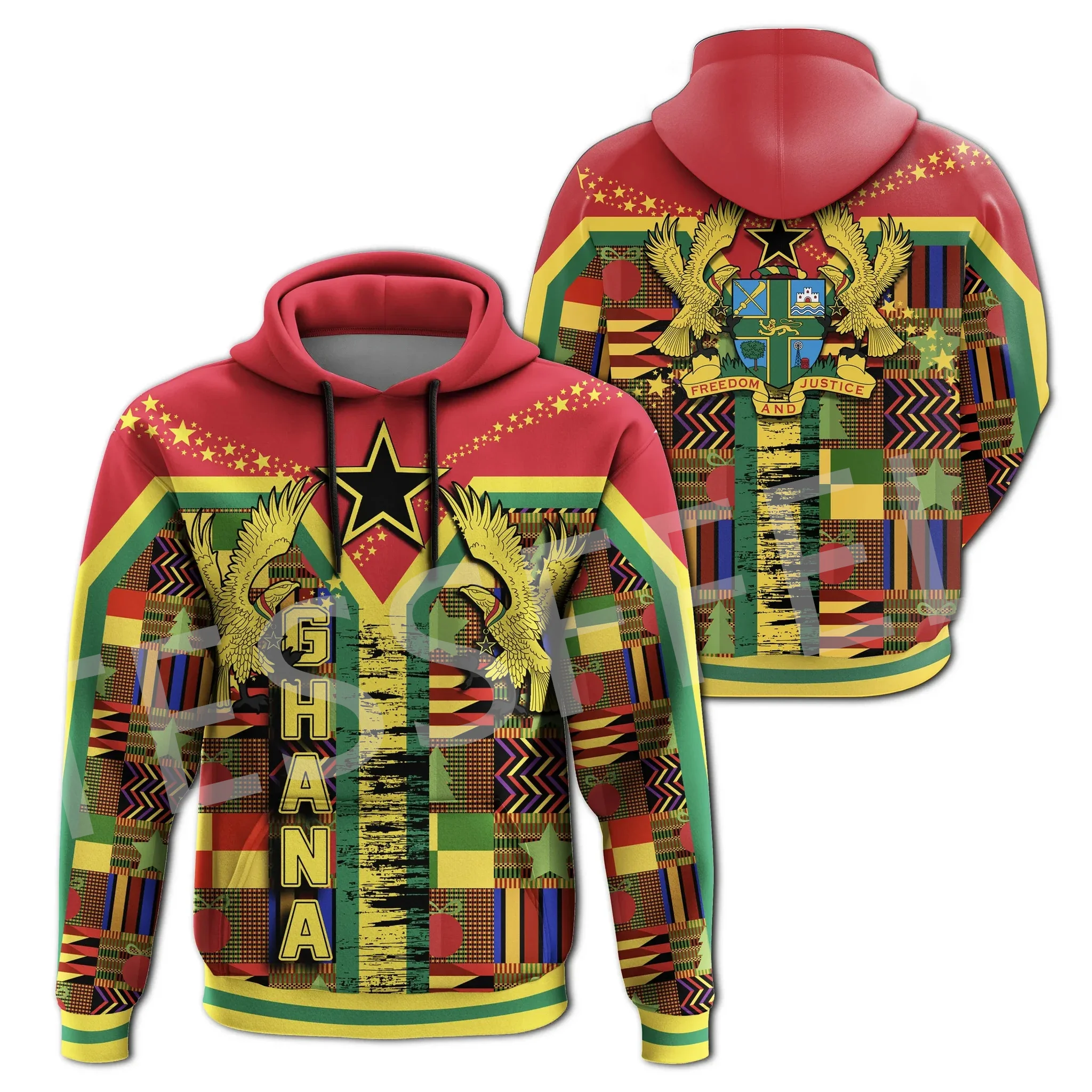 

NewFashion Africa Country Kente Ghana Tattoo Retro Culture Tracksuit 3DPrint Men/Women Unisex Casual Pullover Jacket Hoodies 3X