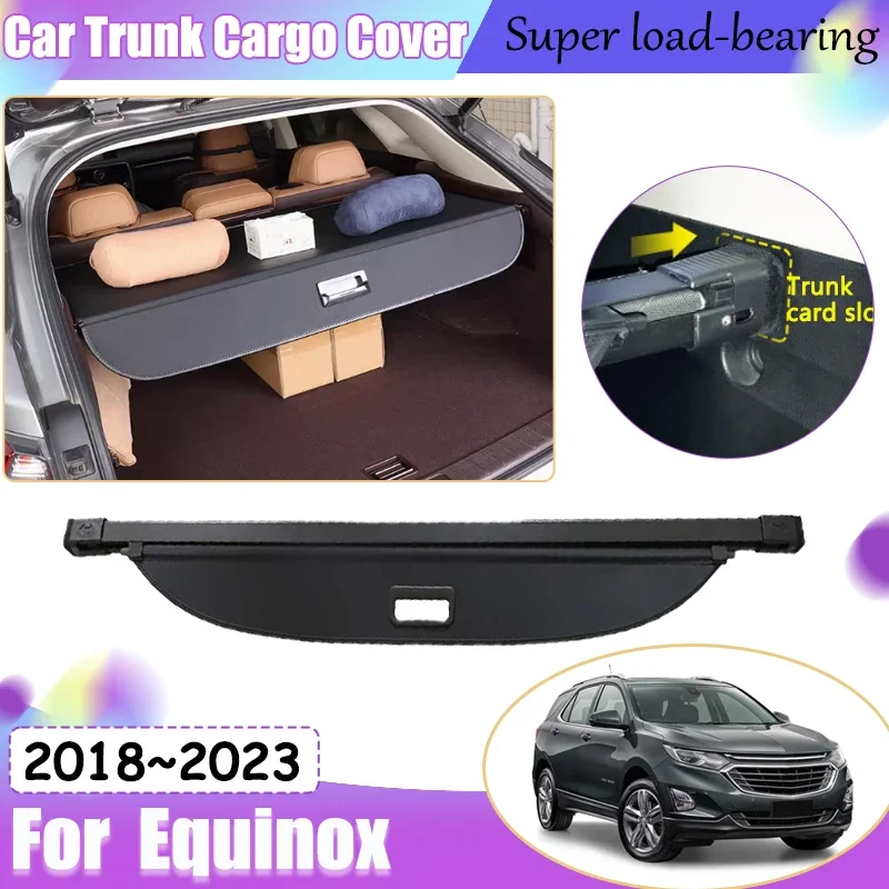 Car Trunk Cargo Cover For Chevrolet Holden Equinox 2018 2019 2020 2021 2022 2023 Rear Trunk Covers Partition Auto Accessories