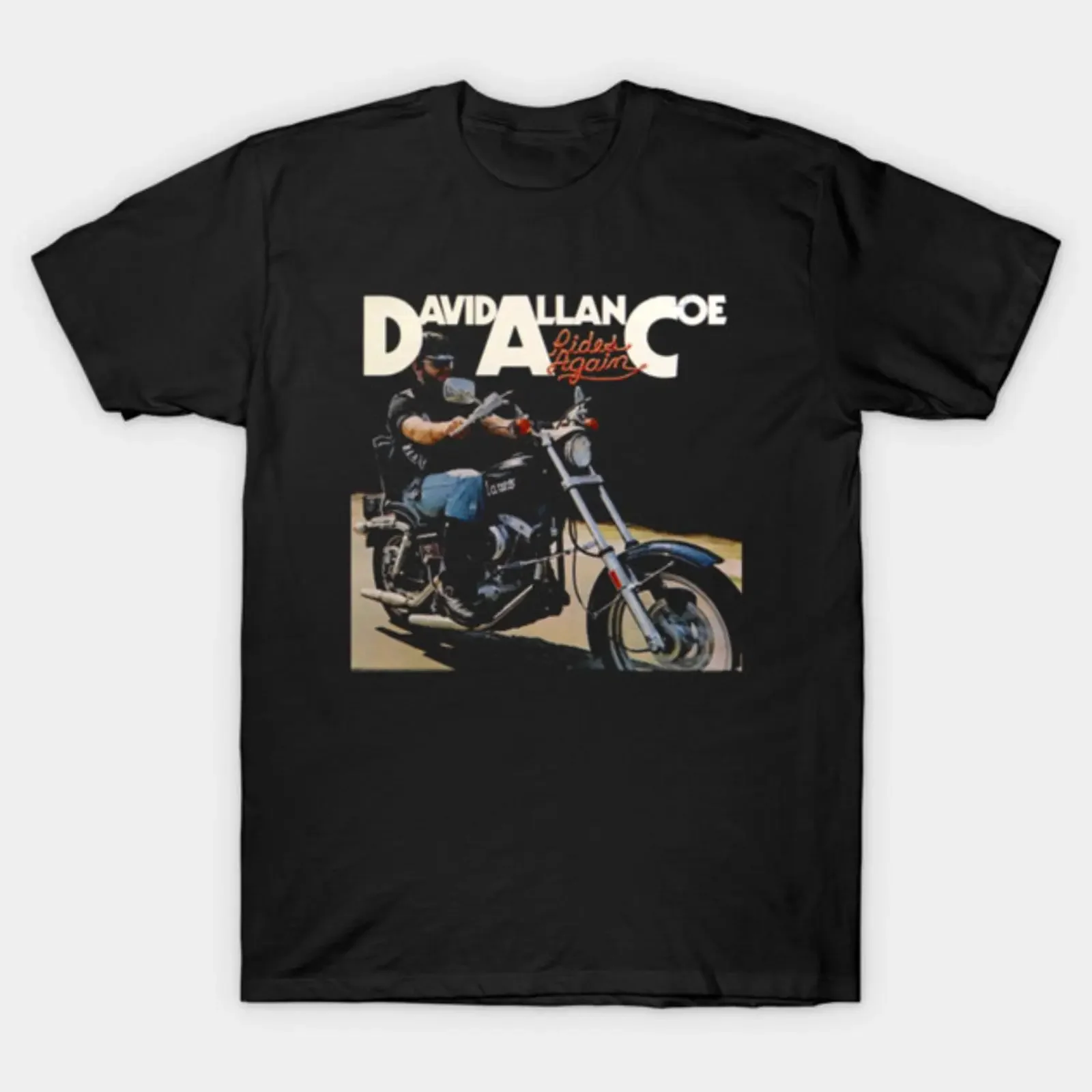 david allan coe T Shirt vintage Washed Slightly fashion homme designer clothes Stylish Versatile streetwear