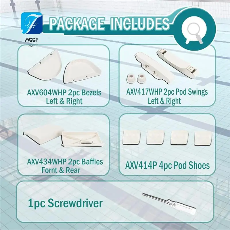 

A55F-Pool Cleaner Part Kit,AXV417WHP Pool Cleaner Pod Swing Kit&AXV621DAT Pool Vac A-Frame/Turbine Kit For Hayward Navigator