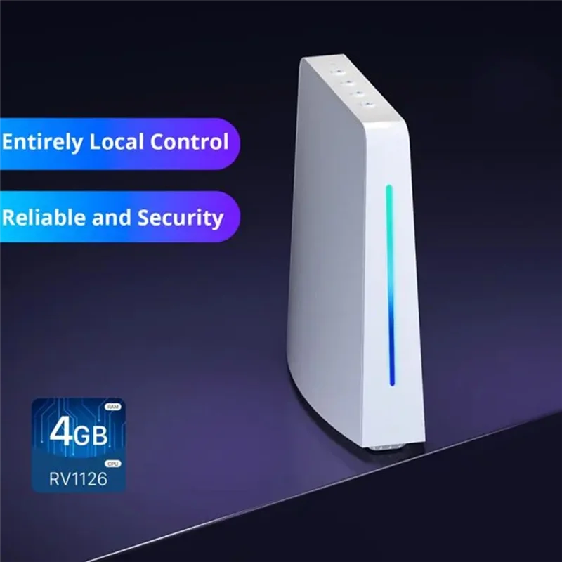 A19E-Ewelink Ihost Smart Home Hub Aibridge Zigbee 3.0 Gateway Matter Servidor Local Privado Para Dispositivos Wi-Fi LAN API Aberta (2GB) Du