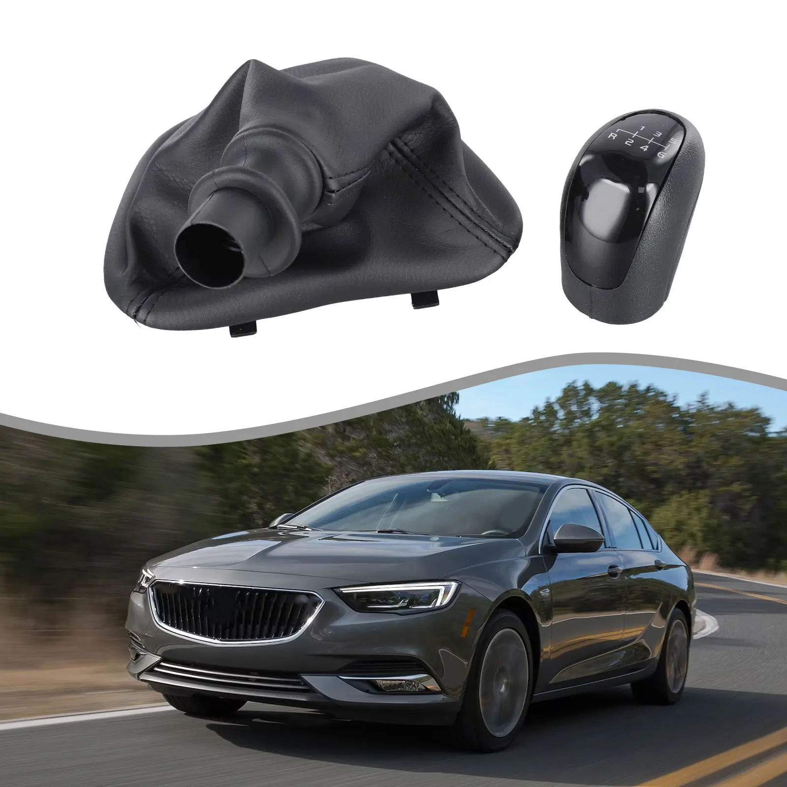 Shift Knob and Gaitor Boot Combination for Mercedes W639 Vito 2003-2010 Manual 6-Speed Left Hand Drive Vehicles