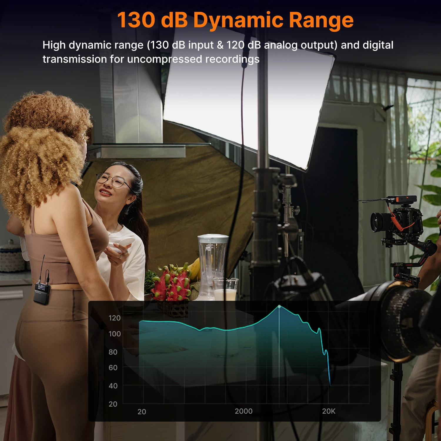 ميكروفون سارامونيك K9 ثنائي القناة الرقمي UHF اللاسلكي Lavalier لصانعي الأفلام ومصور الفيديو ومخلوق المحتوى وعرض المسرح التلفزيوني