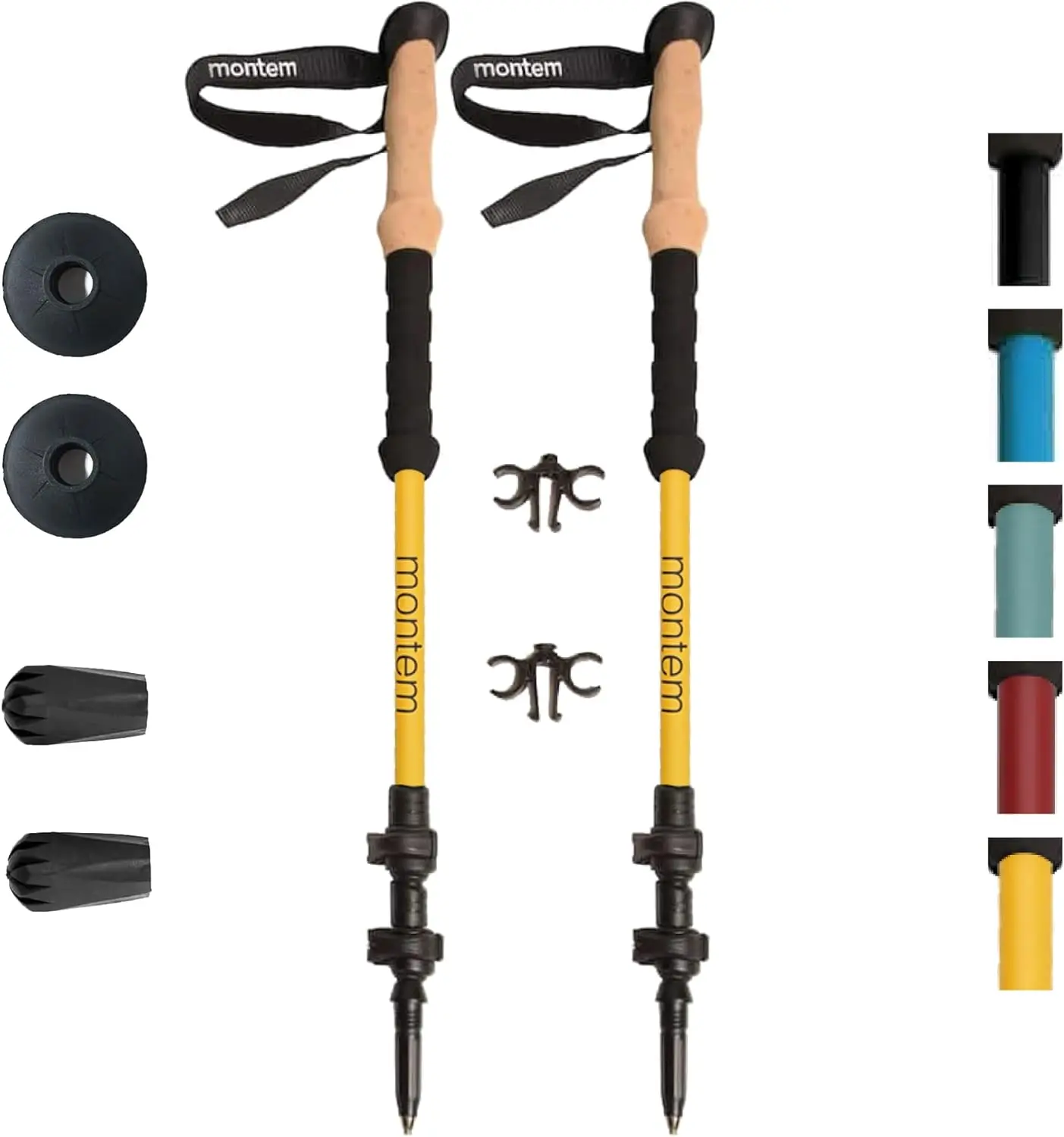 

Ultra Light 100% Carbon Fiber Trekking Poles - One Pair, Foldable, Quick Locking, Weather-Resistant