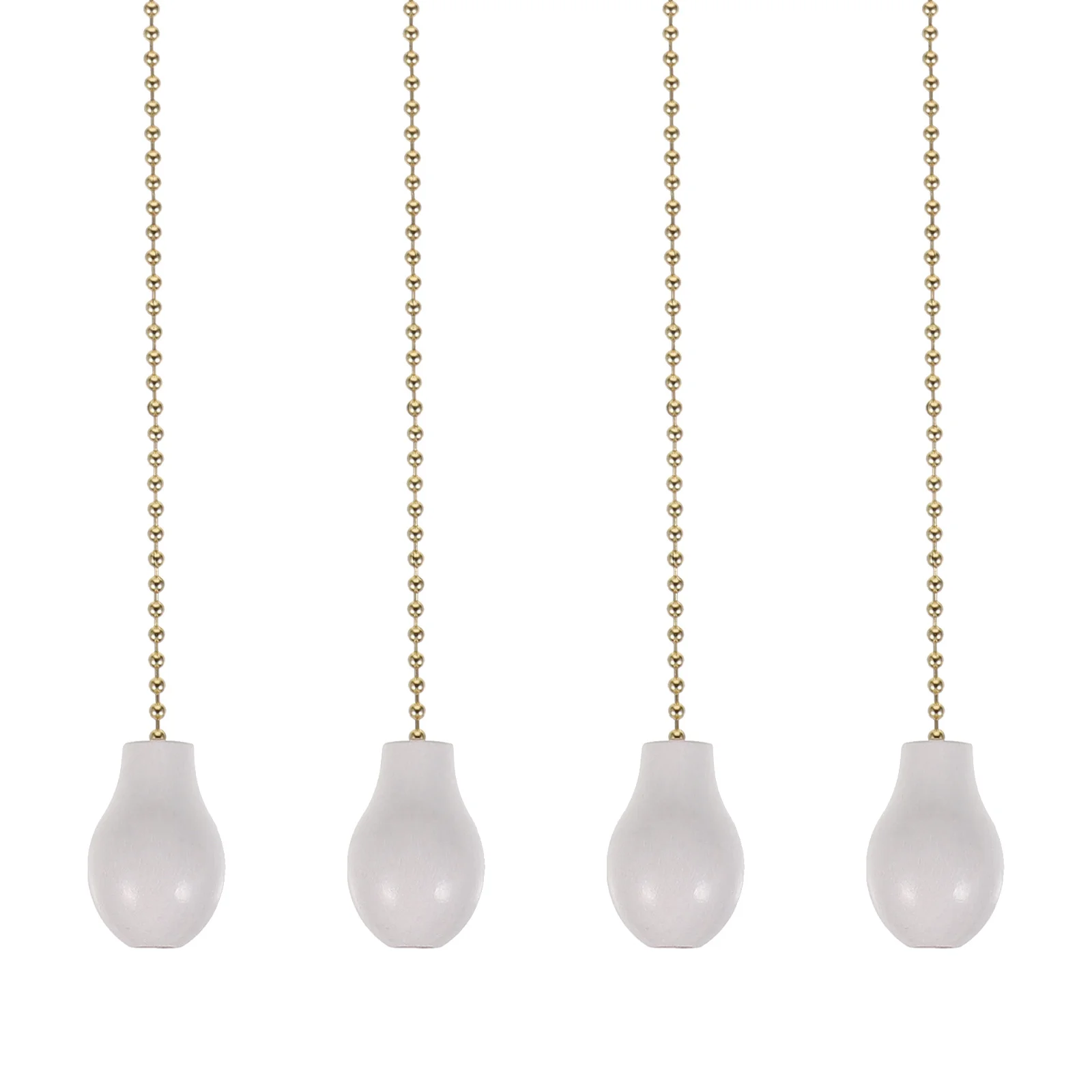 

4Pcs 12inch Wooden Gourd Shape Pull Chains Fan Pull Chains Light Hanging Pendant Chandelier Ornaments for Window Door
