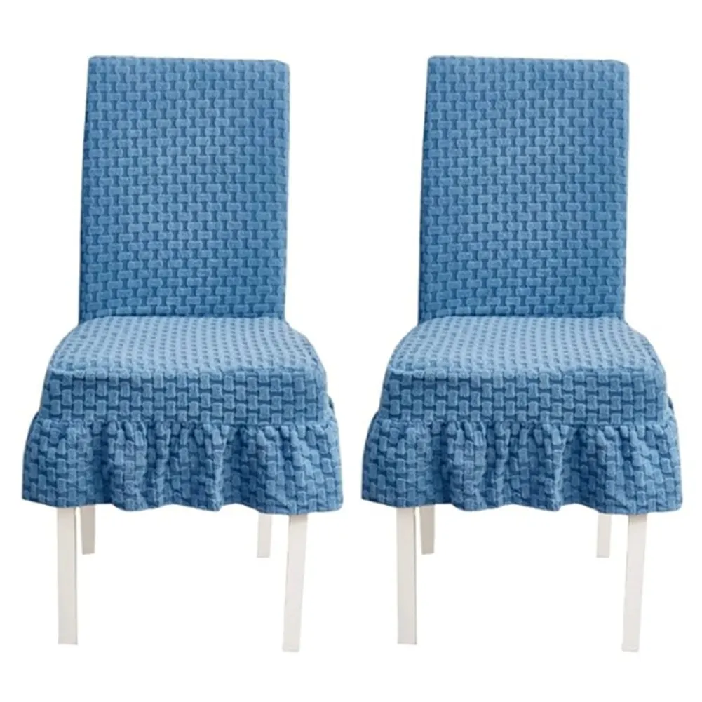 Folding Chair Covers Elegant Slipcovers Comfortable Seating Easy Installation Removable And Washable Ruffled Skirt Design