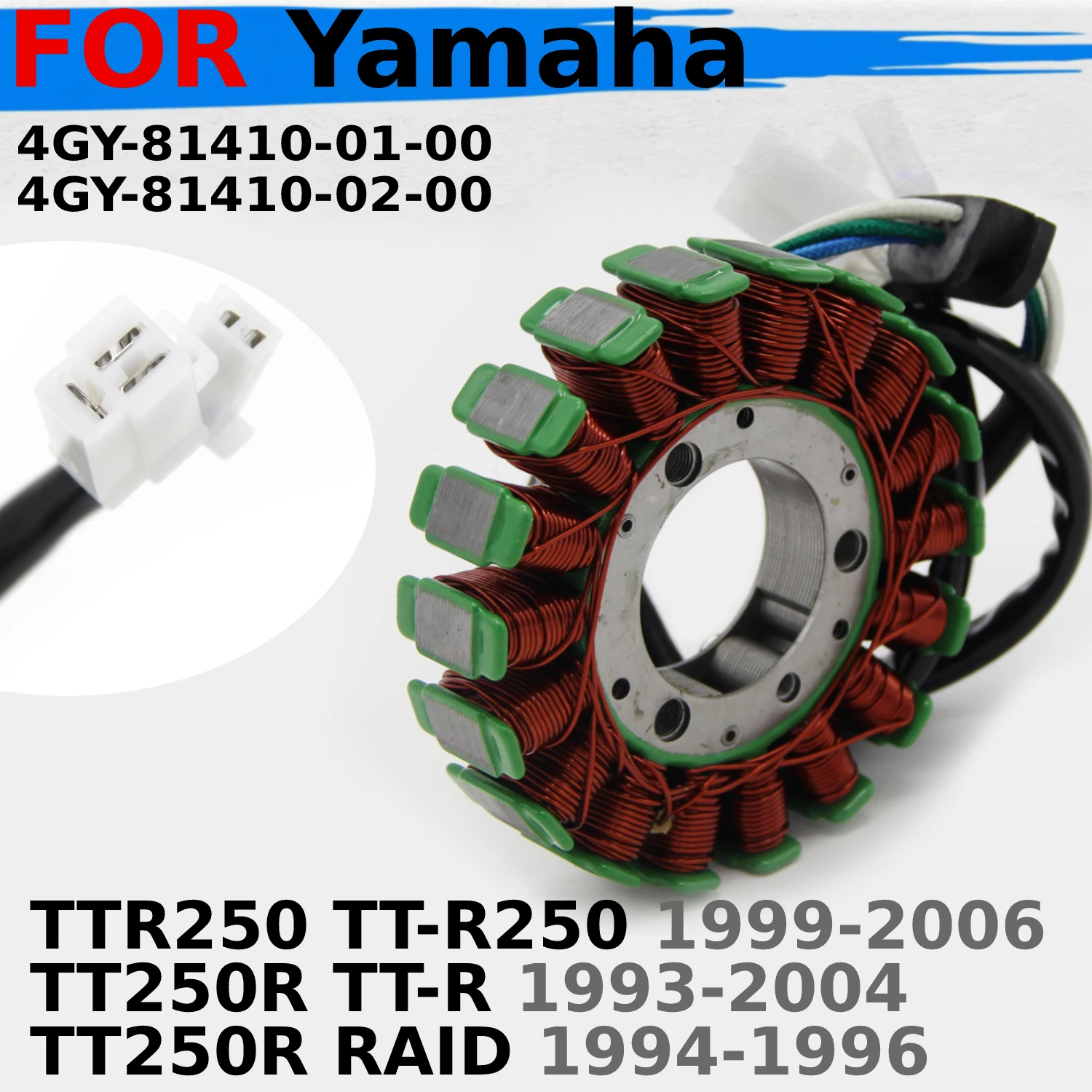 

Статорная катушка для Yamaha TTR250 TT-R250 / TT250R TT-R / TT250R RAID OEM: 4GY-81410-01-00 / 4GY-81410-02-00, аксессуары для мотоциклов