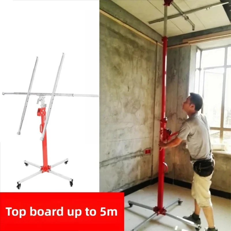 

1pc Hand-cranked Gypsum Board Lifter Lifting and Moving Small Ceiling Punch Lift Hanging Lamp Installation Hoisting Bracket