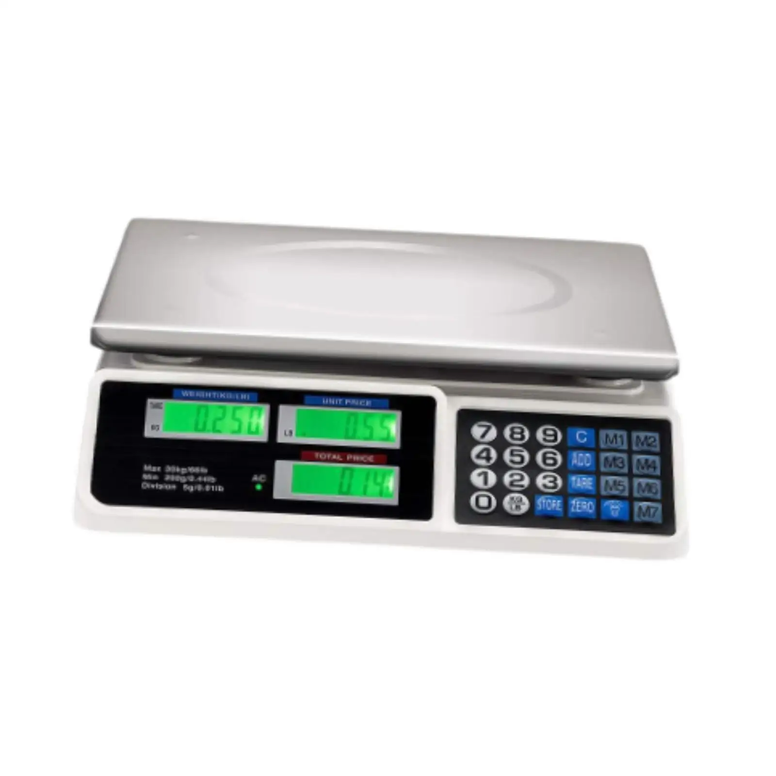 Digital Scale Home Use Weight Food Kitchen Scale Price Computing Scale for Retail Outlets Meat Shop Deli Kitchen Farmers Market