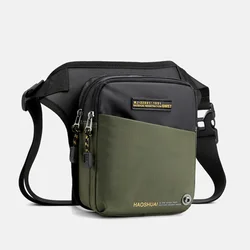 Bolsa de cintura para motociclista, bolsa de cintura para homens, viagem, assalto, cinto de nylon, mensageiro, corpo cruzado, pochete, quadril, coxa