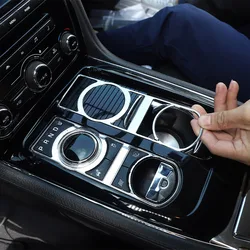 For Jaguar XF 2008-2015 XJ 2010-2019 Aluminum Alloy Car Shift Button Frame Decorative Sticker Car Interior Accessories