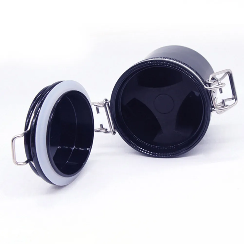 

1Pcs Eyelash Glue Jar Built in Activated Carbon Dust Proof Odor Free Sturdy Fiber Material Eyelash Storage Box for Lash Techs