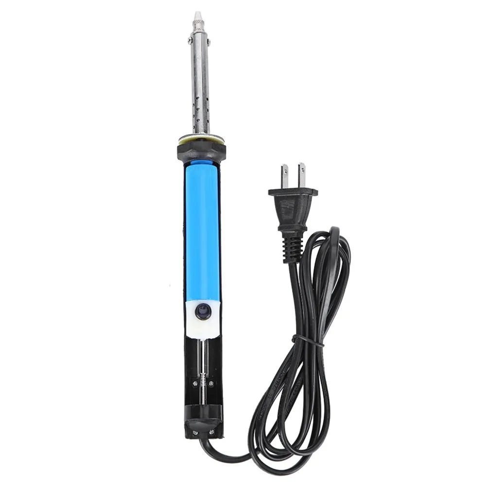 

30W Power Electric Soldering Iron Kit US Plug 110V Desoldering Pump Tin Suction Sucker Pen Blue Soldering Welding Tool