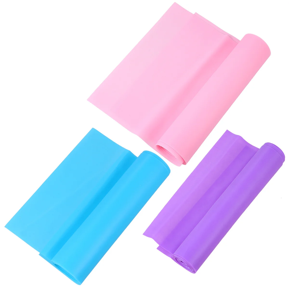 

3Pcs Yoga Elastic Stretch Straps Strong Non-Slip Grip for Flexibility Stretching Fitness Belt Pink Purple Blue
