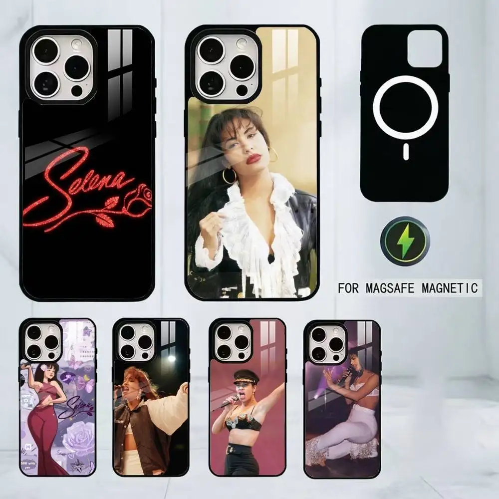 

Selena Quintanilla Phone Case For iPhone17,16,15,14,13,12,11 Plus,Pro Magnetic with Magsafe Wireless Charging