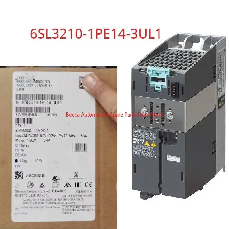 

6SL3210-1PE14-3UL1 Brand new SINAMICS G120, PM240-2 FSA 6SL3210 1PE14 3UL1