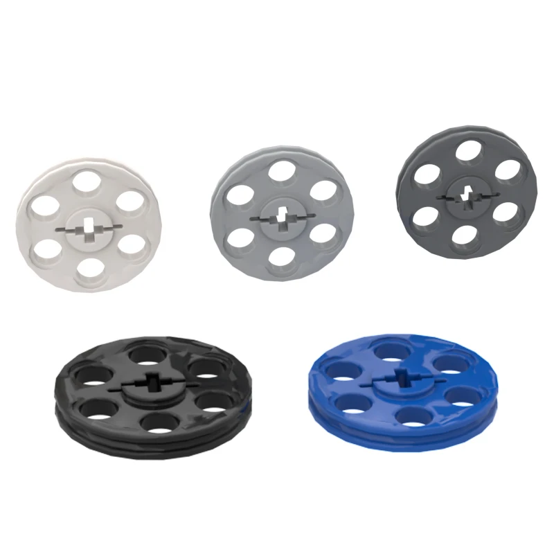 10pcs Compatible MOC Brick Parts 4185 2786 49750 65668 High-Tech Wedge Belt Wheel Pulley Building Block Particle DIY Kid Toy