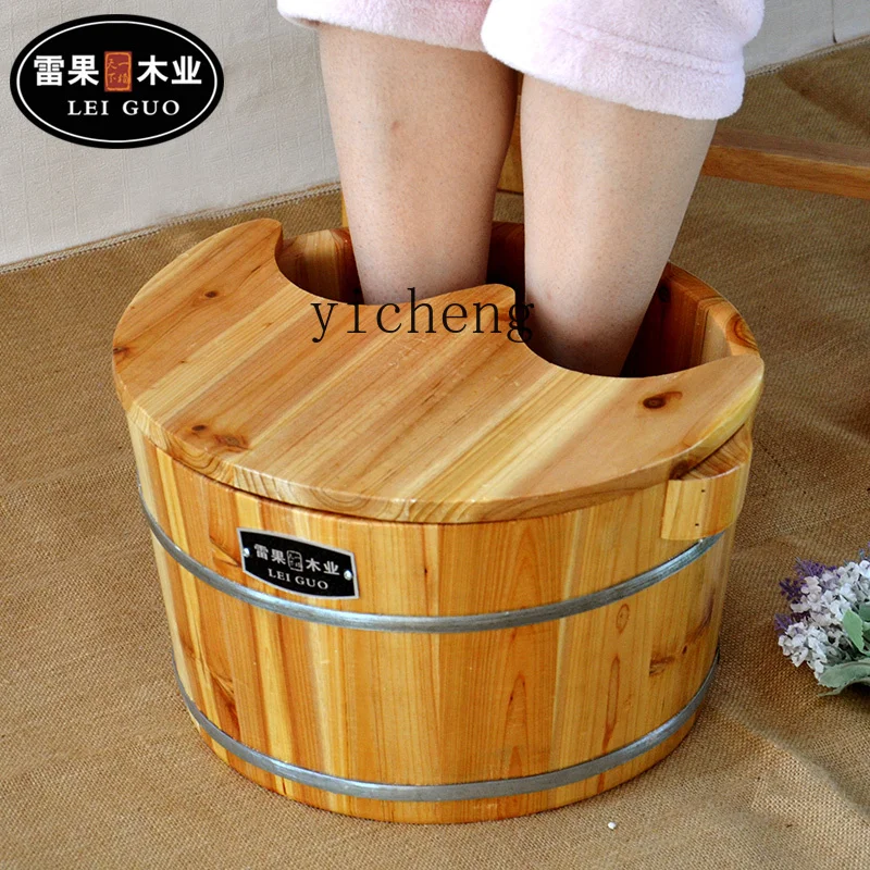 Zws Cedar Foot Barrel Feet Bathing Tub Feet-Washing Basin Wooden Barrel Foot Bath Tub Pedicure Tub