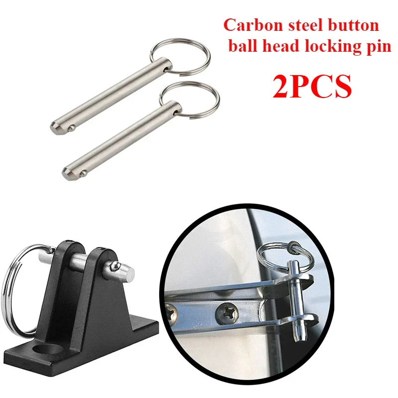 

316Stainless Steel Marine Grade Quick Release Ball Locking Pin for MOTORHOME Bimini Top Deck Hinge Hardware Nautical Accessories