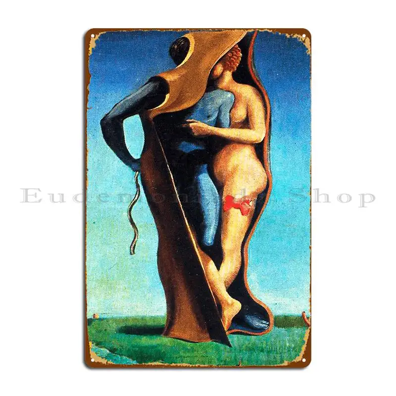 Long Live Love Viva Llamore Max Ernst Classic Metal Plaque Rusty Character Classic Bar Vintage Tin Sign Poster