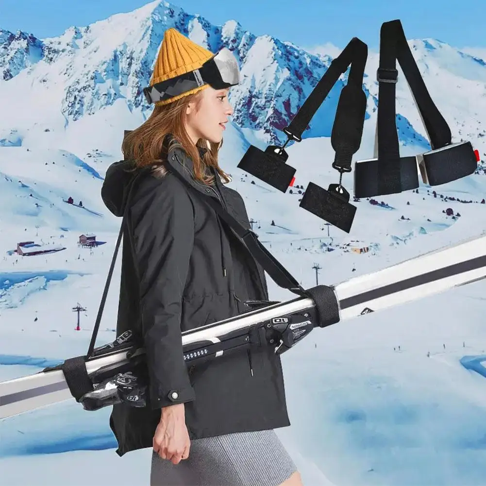 Sangles de support de ski portables réglables pour hommes, femmes et enfants, sangle de poteau de ski en nylon initiée, nouveaux accessoires, 506