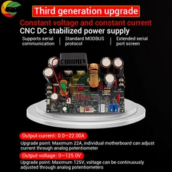 ZK-10022 DC12-140V 22A/1500W Step-down DC Adjustable Regulated Power Supply Constant Voltage and Constant Current Module