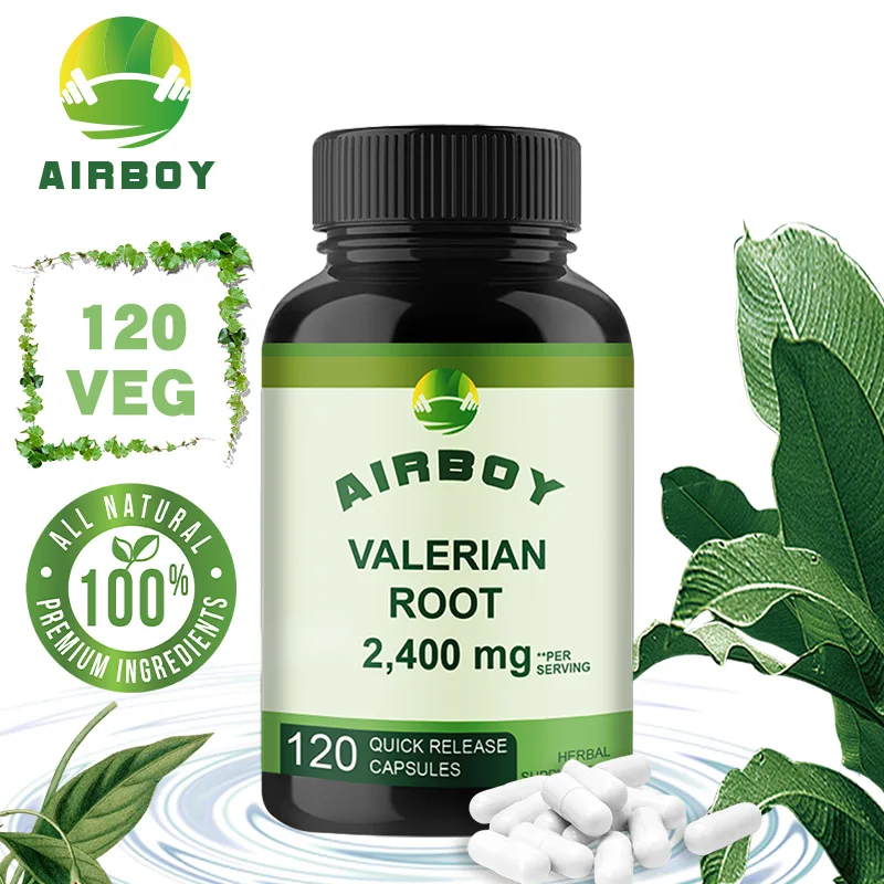 

Valerian Root Capsules - It Helps Relax The Mind and Body, Promotes Restful Sleep, Relieves Occasional Stress, and Non-GMO