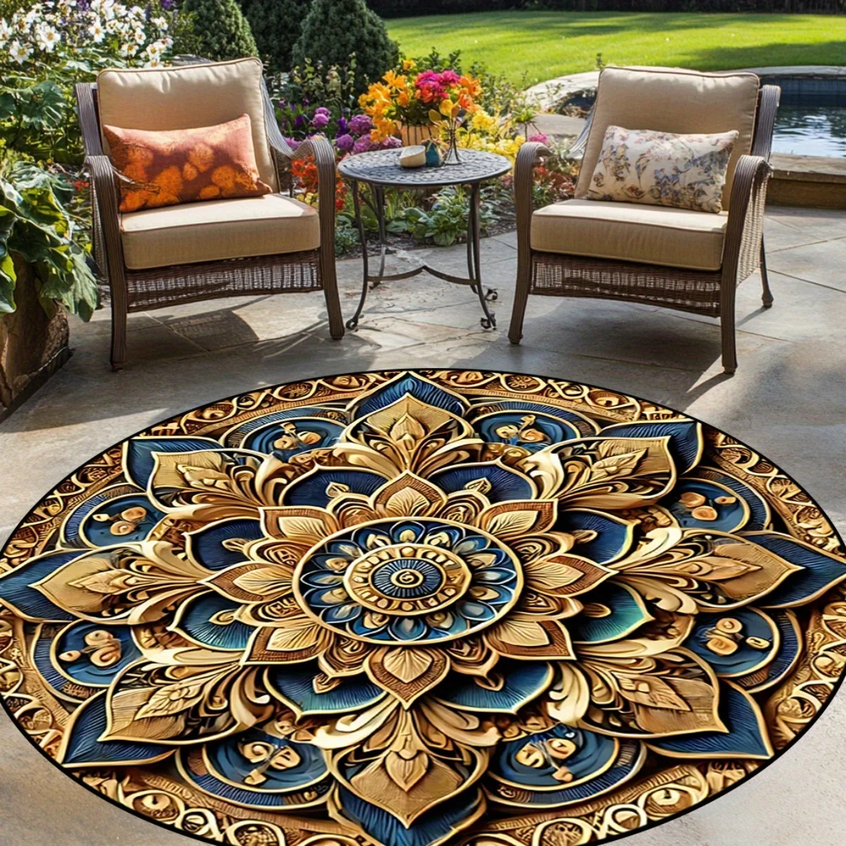 tapete-redondo-de-luxo-dourado-e-azul-com-mandala-para-decoracao-de-jardim-e-patio-externo-tapete-de-chao-estilo-flanela-resistente-as-intemperies-para-varanda-e-beira-da-piscina