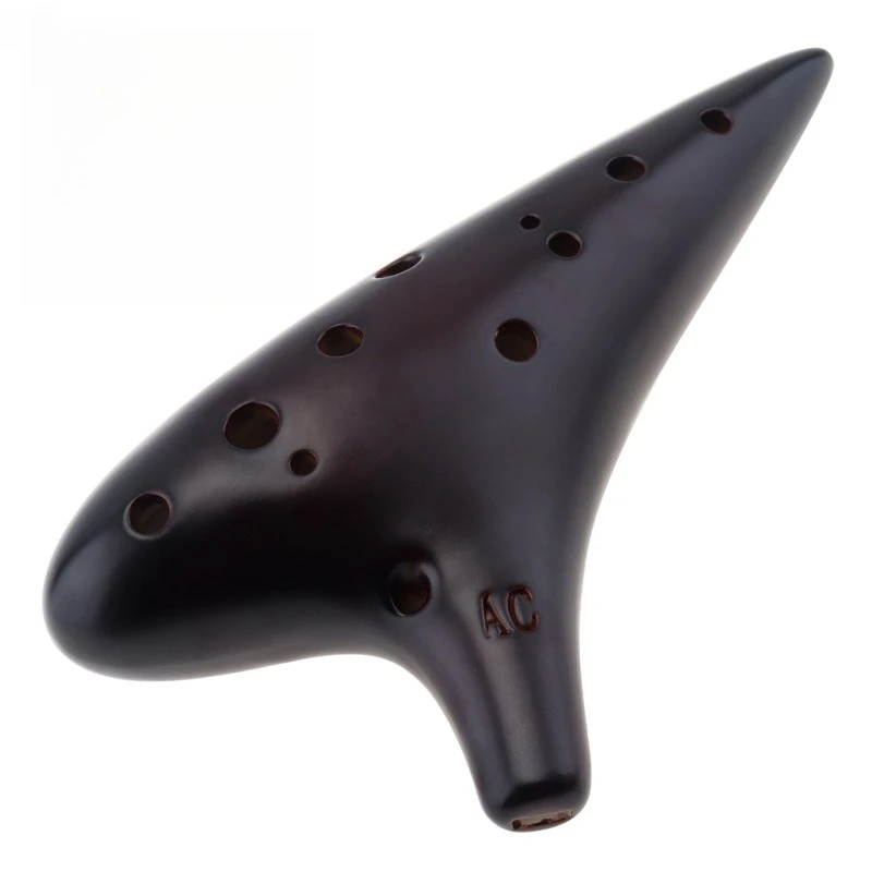 

12-луночная окарина Alto C, глиняная флейта, профессиональная производительность, ритмическая этническая окарина, музыкальный инструмент Xun для начинающих студентов