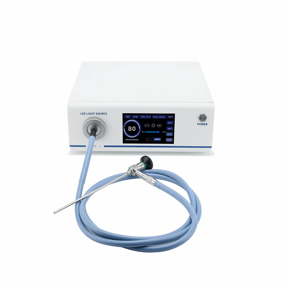 200W Medical LED Light Source Cold Optic         Light Source for ENT Laparoscopy Urology
