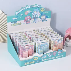 12pcs Sanrio Pencil Eraser Kuromi Pachacco Cinnamoroll My Melody Hangyodon Student Stationery Erasers School Supplies Wholesale