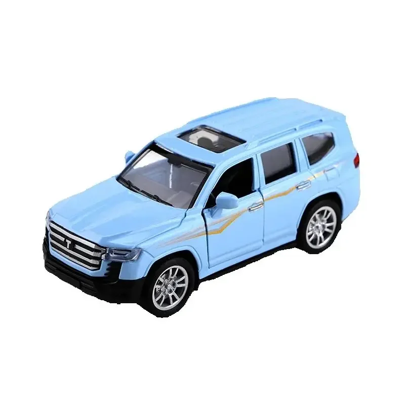 Voiture jouet tout-terrain SUV moulé sous pression, modèle de véhicule réaliste rétractable pour enfants à 2 portes