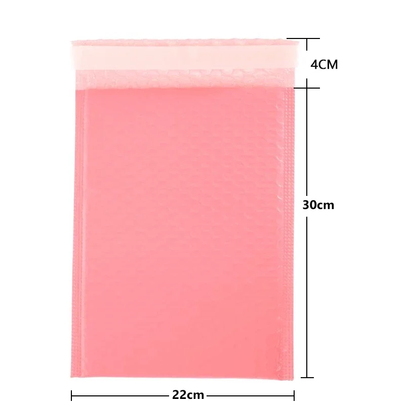 Auto selo rosa bolha Mailers Envelope sacos, acolchoado Envelopes de envio, Mailing Bag, pacotes de presente, 20pcs