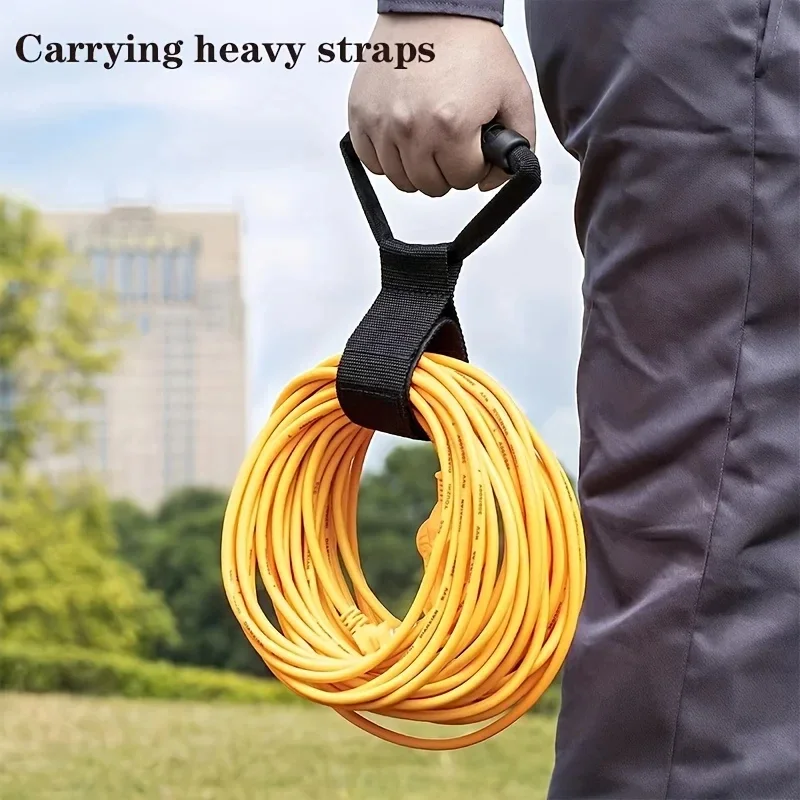 Storage Straps Multifunctional Storage Straps For Cables Hoses Ropes Extension Cord Organizer With Handle For Garden Hoses