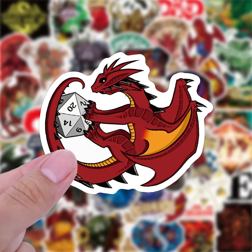 50PCS Dungeons & Dragons 2 Stickers - Ideal for Notebook, Luggage & DIY Decor RecordingYourLife Store
