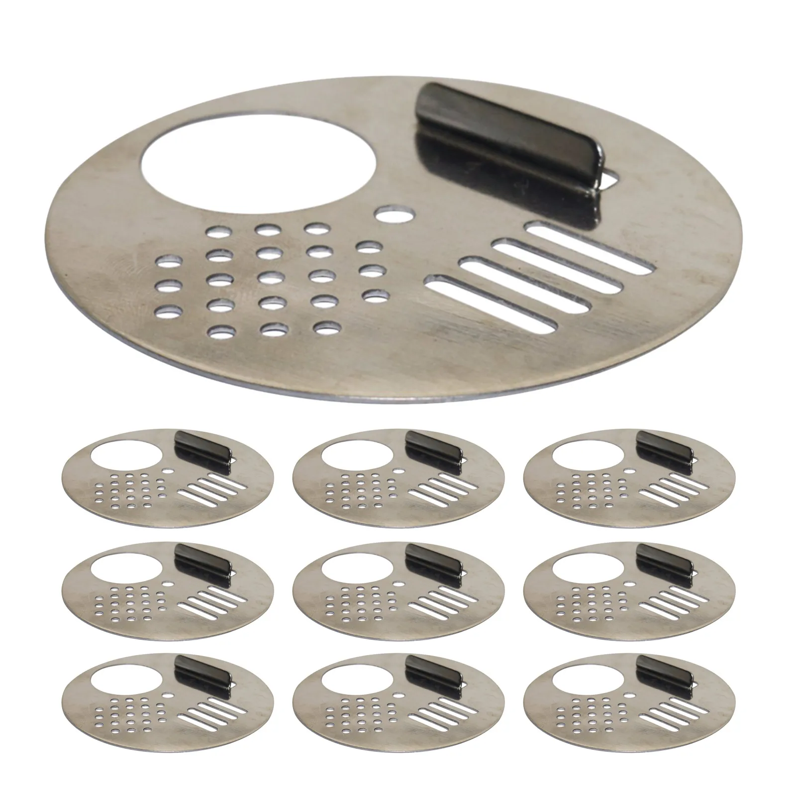 10Pcs Stainless Steel Beehive Entrance Screen Sliding Gate Reducer for Beekeeping Ventilation Feeder Beekeeper Essentials