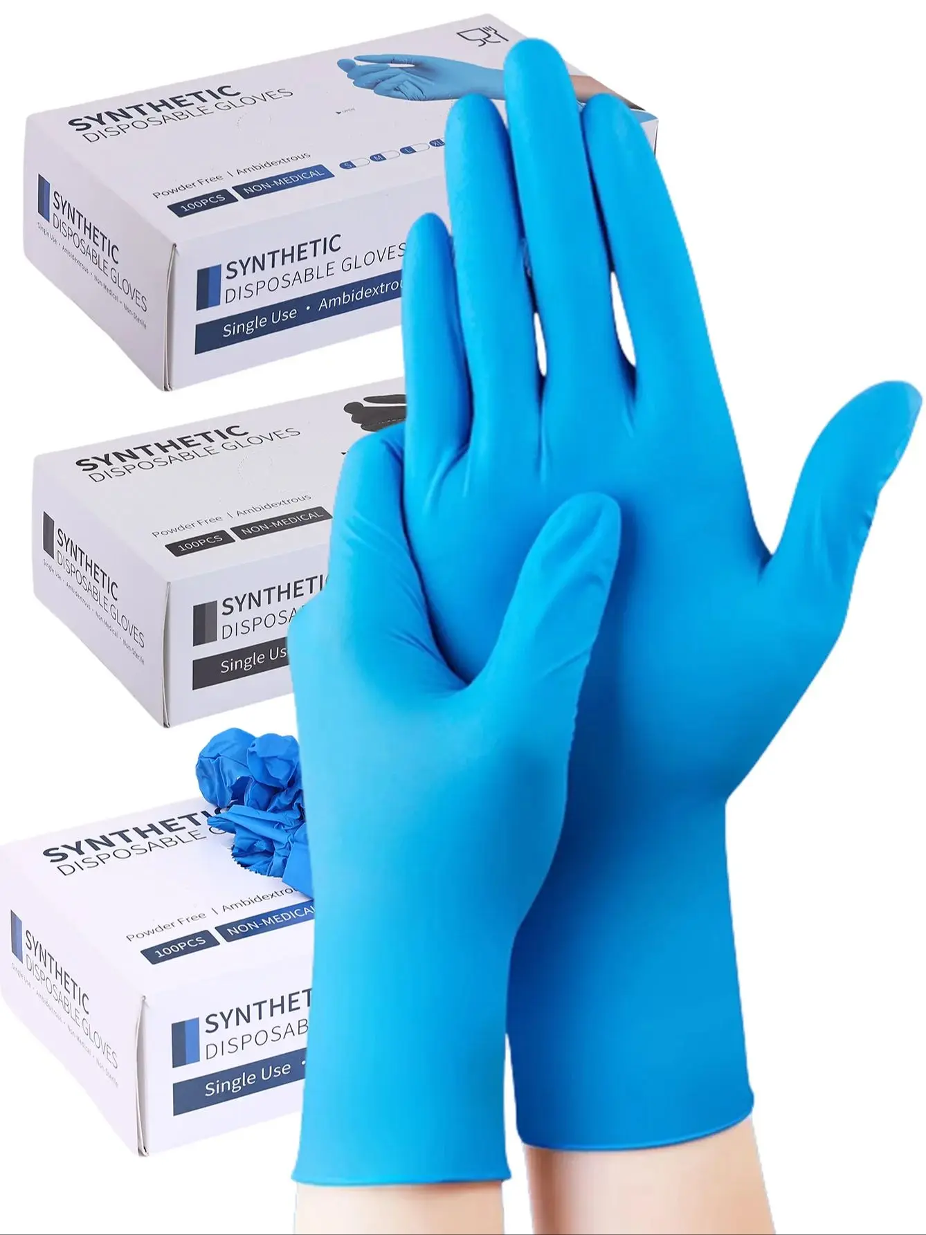 20/50/100pcs Anti-slip Nitrile Gloves Disposable Gloves Durable Household Cleaning Gloves, Su for Kitchen Cleaning, Tattoo,