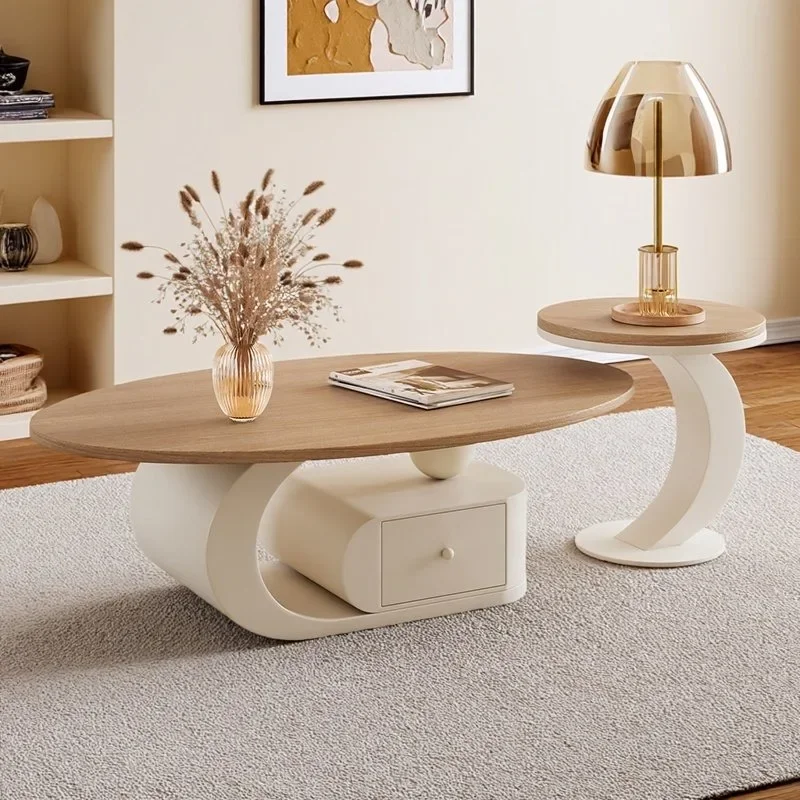 Japanischer Couchtisch Noguchi Kommoden Polar Moderner Gelegenheits-Couchtisch Geriffelte Mesa De Jantar Weiße Landhausmöbel