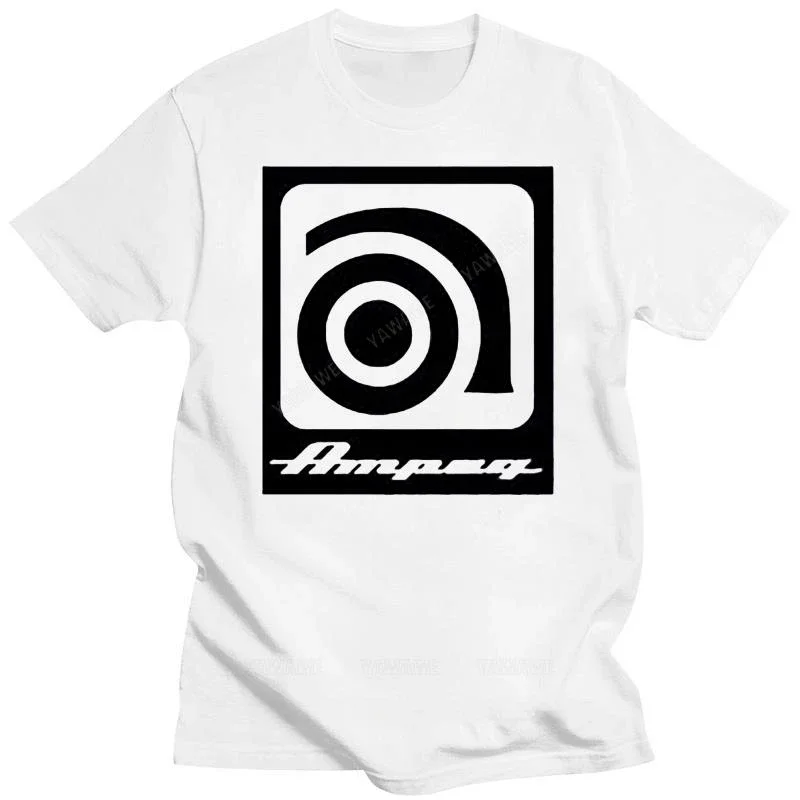 Arrival  Short Sleeve T-shirts Ampeg Amp Bass Amplifier Guitar Music Logo Fashion unisex Prints Cotton Tops Black men tshirt