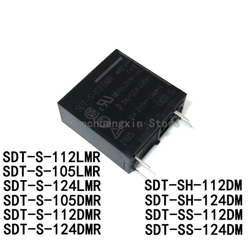 SDT-S-112DMR 112LMR SDT-SH-112DM 124VDC 5A SDT-SS-124DM -112VDC 10A SDT-S-124DMR 124LMR SDT-S-105DMR -105LMR 4-pin power relay