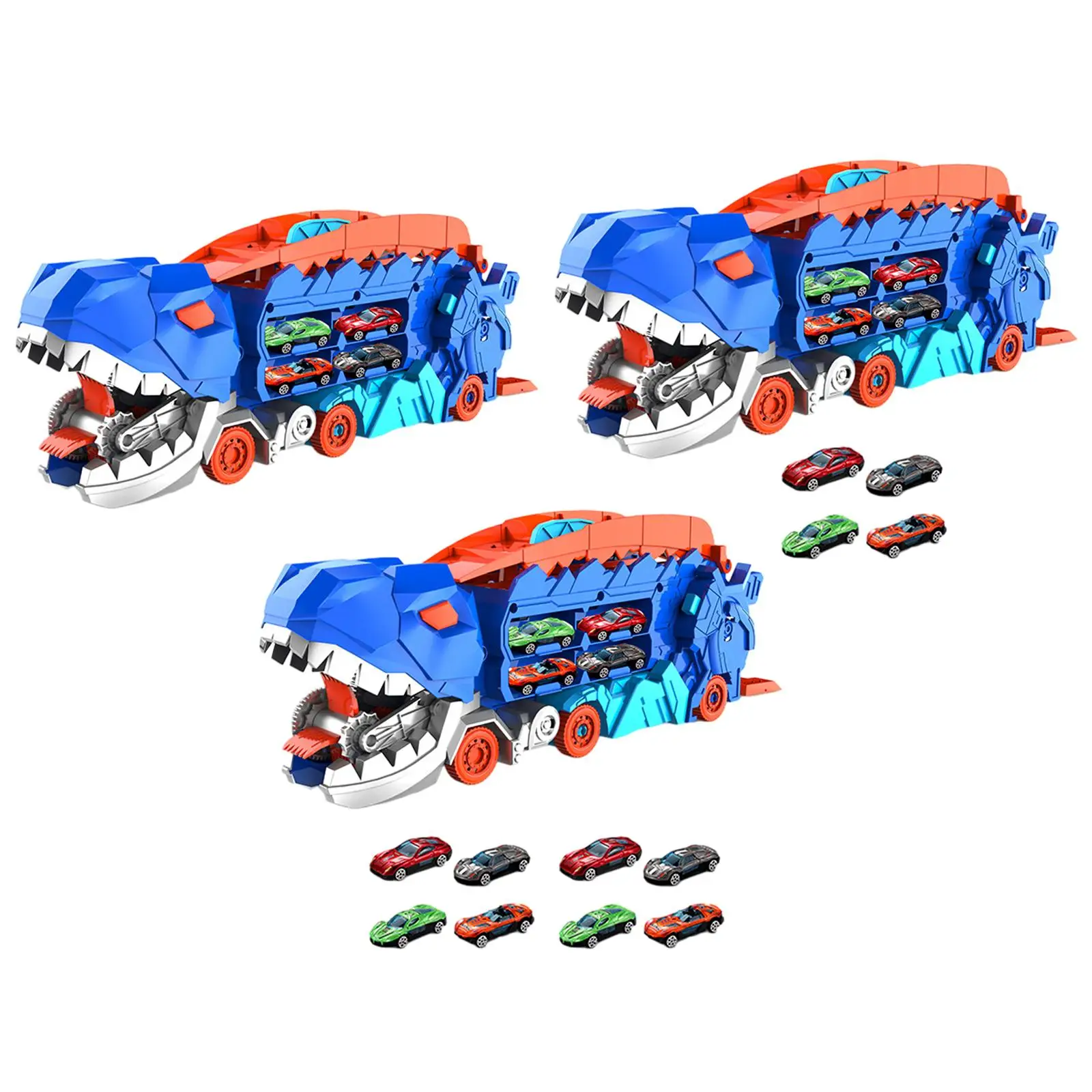 Dinosaur Eating Cars Dinosaur Figure Toys Novelty Transport Truck Carrier