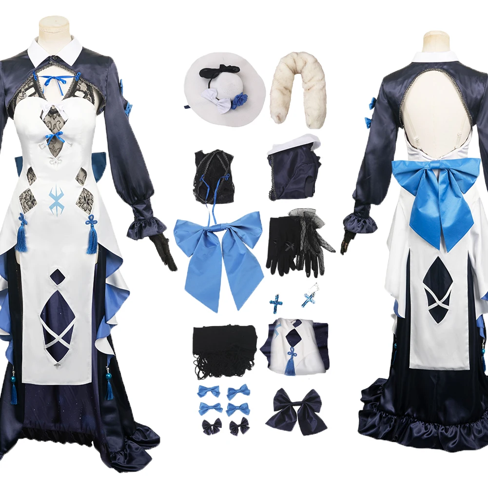 

Game Fes Cos Morgen Cosplay Costume Outfits Fantasy Dresses Halloween Carnival Suit Accessories For Adult Women Girls Roleplay