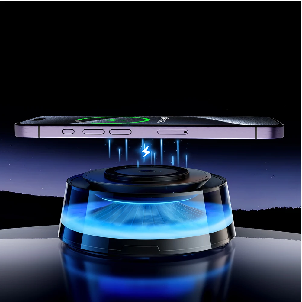 Magnetic Wireless Charger Aromatherapy Home Smart Diffuser Car Ambient Light Quick Charger for iPhone 16 15 14 13 Samsung Xiaomi