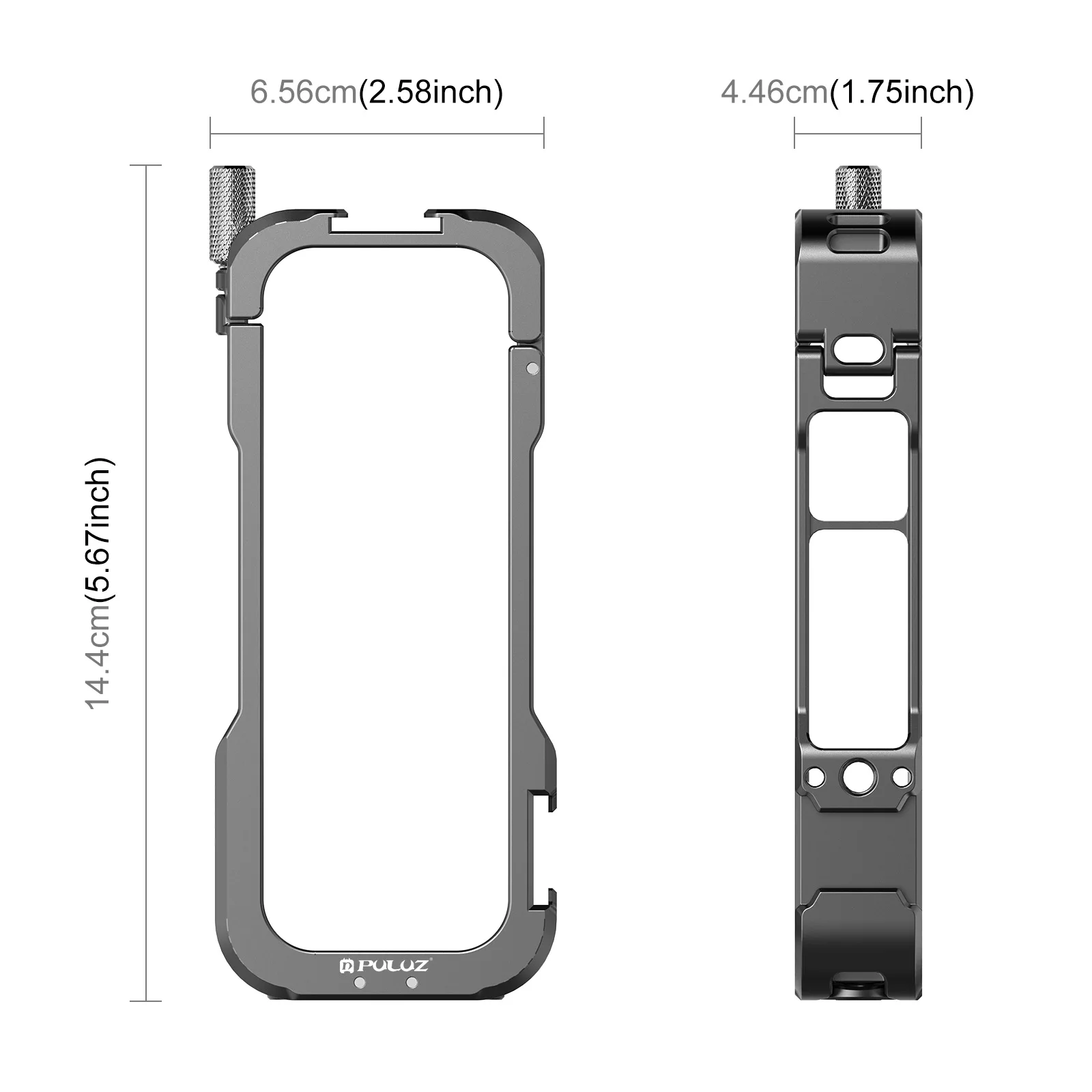 PULUZ Aluminum Alloy Cage Expansion Protective Housing Frame+Rubber Lens Cover For Insta360 one X4 Panoramic camera accessories