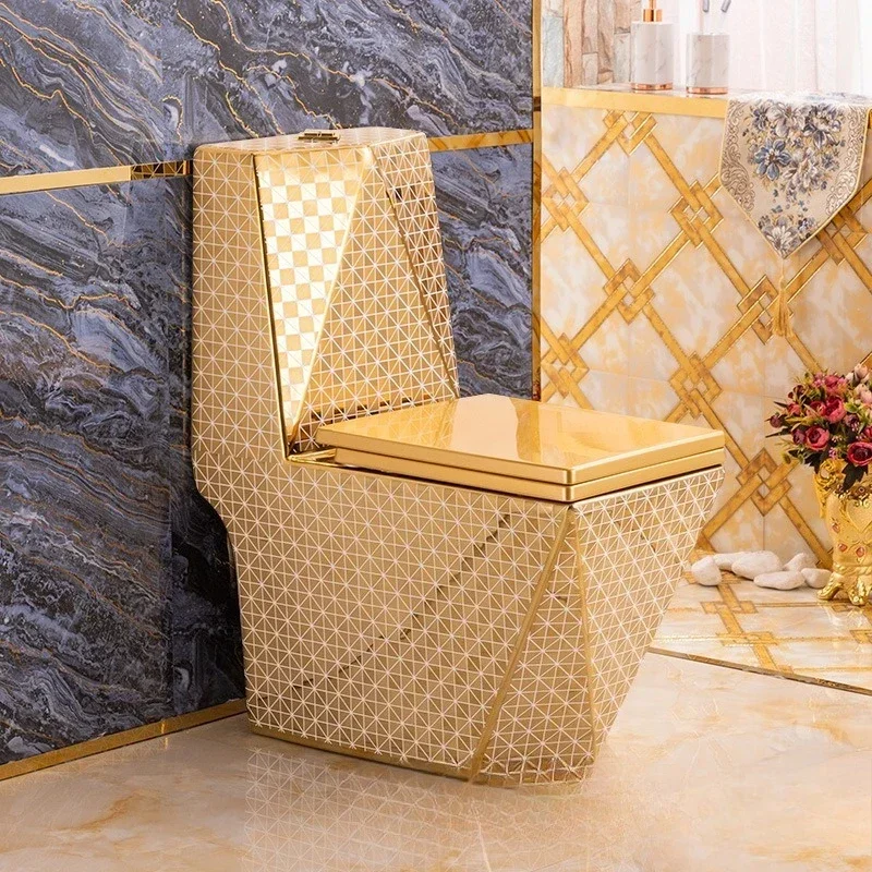 Electroplated Gold Toilet Export Gold Toilet Personalized Toilet Hotel